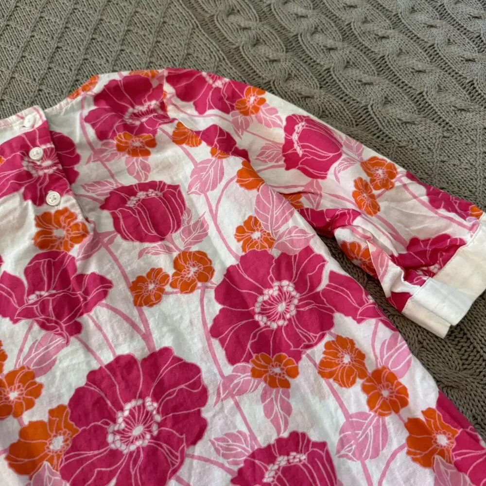 Janie & Jack Pink & Orange Floral Coverup ~ 3